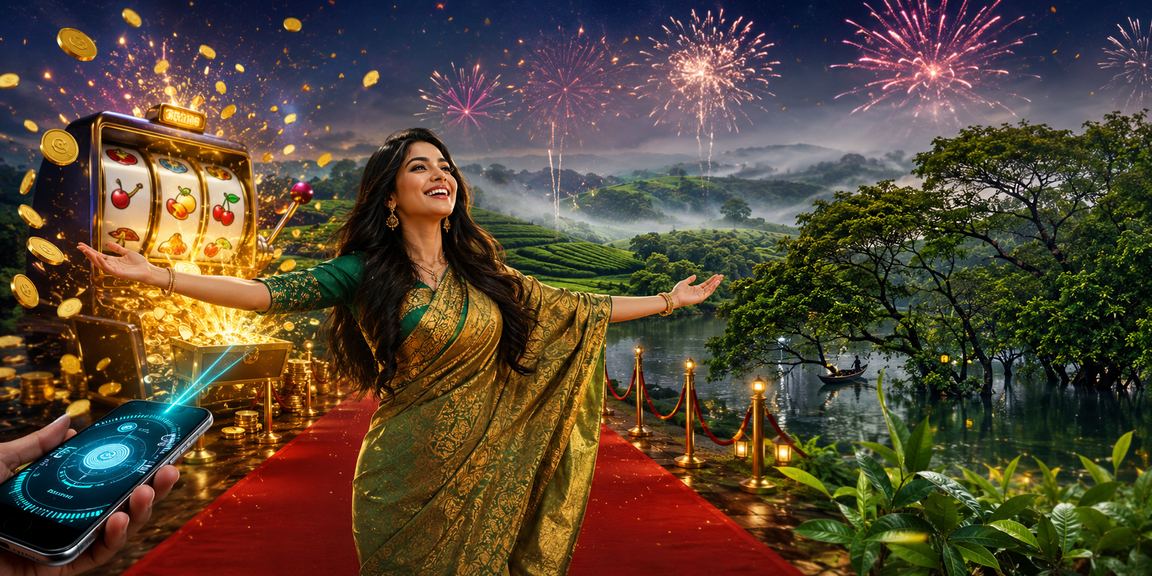 সিলেটের চা বাগান পরিবেশে ek 33 মোবাইল গেম উপভোগ করছেন একজন ব্যবহারকারী
